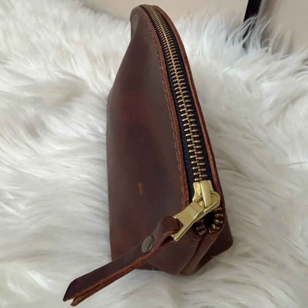 Portland Leather Rich Brown Pouch